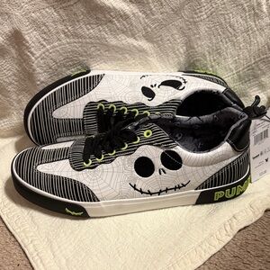 NWT Black and White Disney Jack Skellington Sneakers